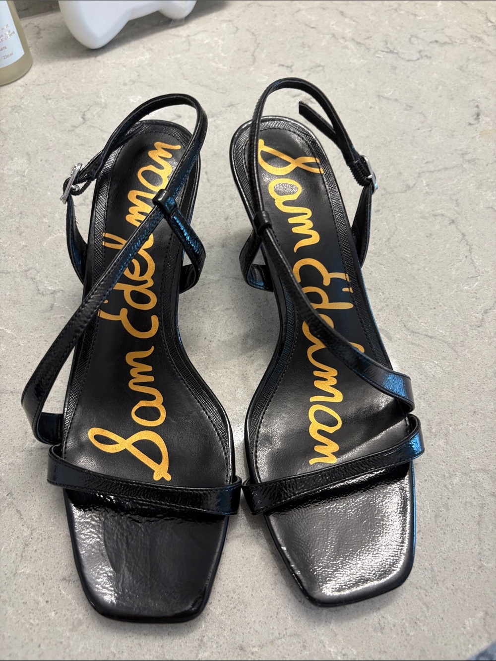 Sam Edelman “Prance”Black Strappy Heels. NWO Box. Size 8.